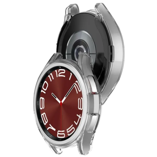 TPU HALF COVER Obal pre Samsung Galaxy Watch6 Classic 43mm priehľadný