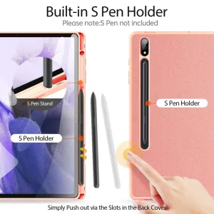DUX DOMO Zaklápacie puzdro Samsung Galaxy Tab S9+ ružové
