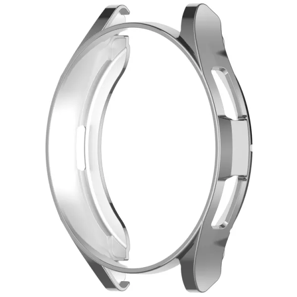 TPU HALF COVER Obal pre Samsung Galaxy Watch6 Classic 43mm strieborný