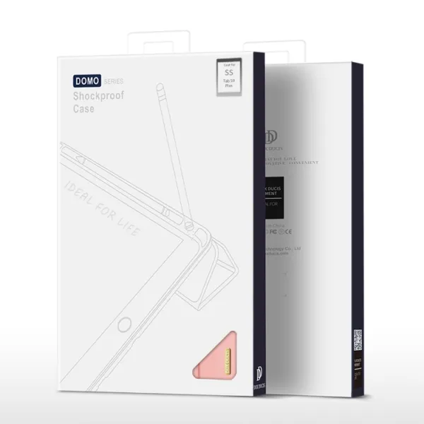 DUX DOMO Zaklápacie puzdro Samsung Galaxy Tab S9+ ružové
