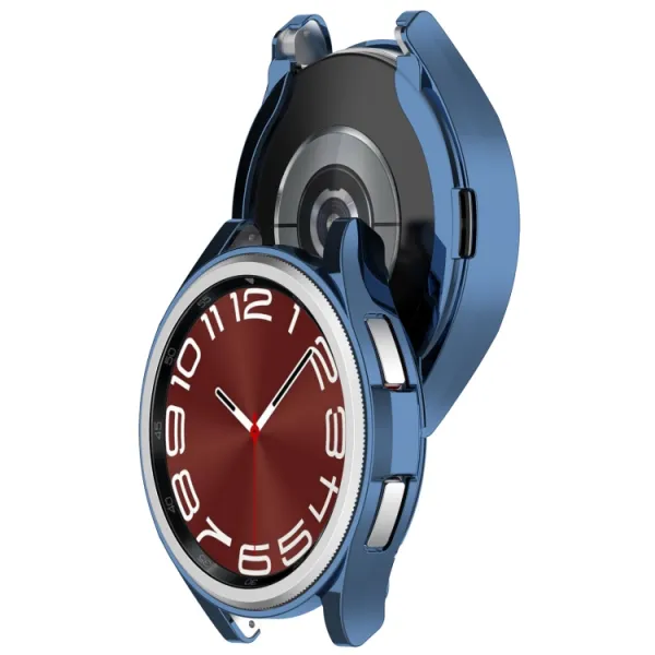 TPU HALF COVER Obal pre Samsung Galaxy Watch6 Classic 43mm modrý