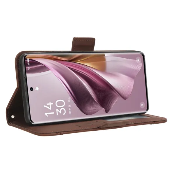 SLOT Peňaženkový obal pre Oppo Reno10 5G / Reno10 Pro 5G hnedý