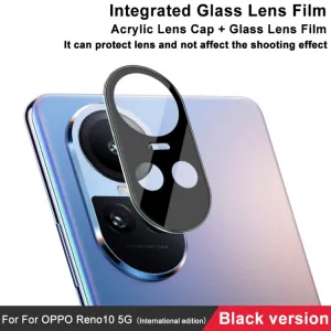 IMAK FULL COVER BLACK Sklo pre fotoaparát Oppo Reno10 5G / Reno 10 Pro 5G