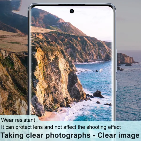 IMAK FULL COVER BLACK Sklo pre fotoaparát Oppo Reno10 5G / Reno 10 Pro 5G