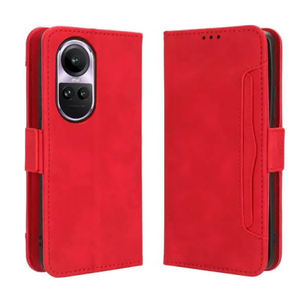 SLOT Peňaženkový obal pre Oppo Reno10 5G / Reno10 Pro 5G červený