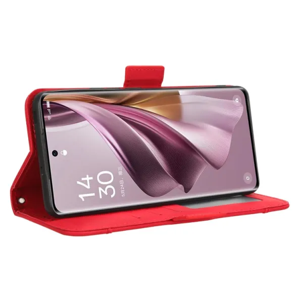 SLOT Peňaženkový obal pre Oppo Reno10 5G / Reno10 Pro 5G červený