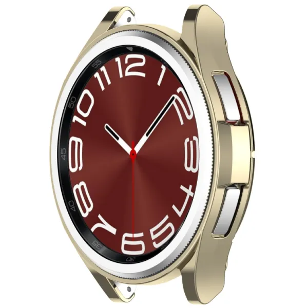 TPU HALF COVER Obal pre Samsung Galaxy Watch6 Classic 43mm zlatý