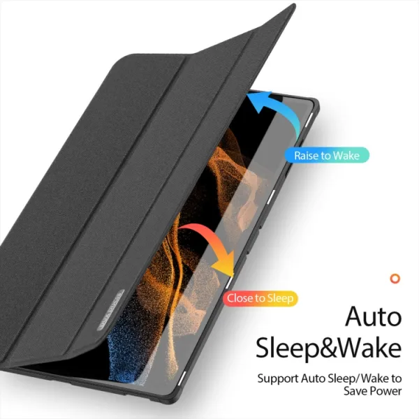 DUX DOMO Zaklápacie puzdro Samsung Galaxy Tab S8 Ultra / Tab S9 Ultra / Tab S10 Ultra čierne