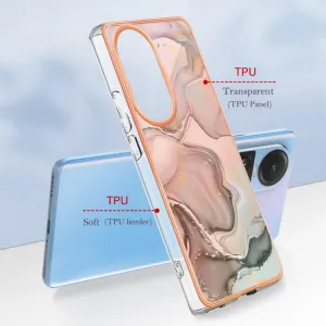 IMD MARBLE Ochranný kryt Oppo Reno10 5G ROSE GOLD