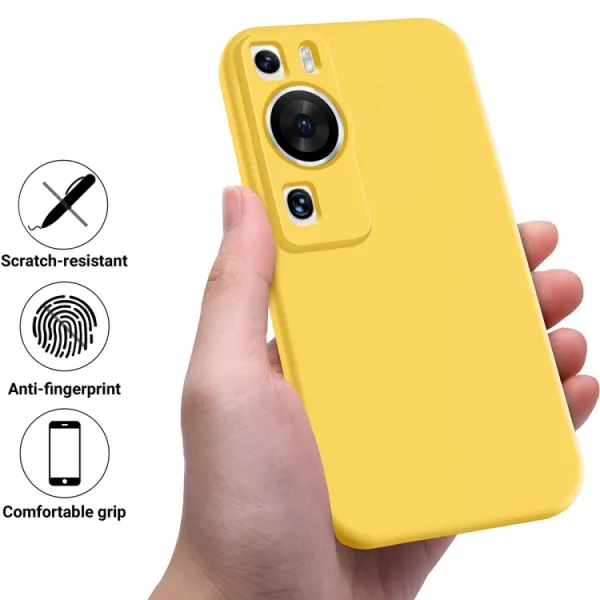 RUBBER Ochranný kryt pre Huawei P60 Pro žltý