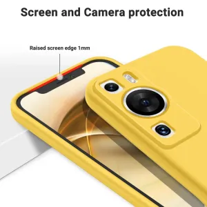 RUBBER Ochranný kryt pre Huawei P60 Pro žltý