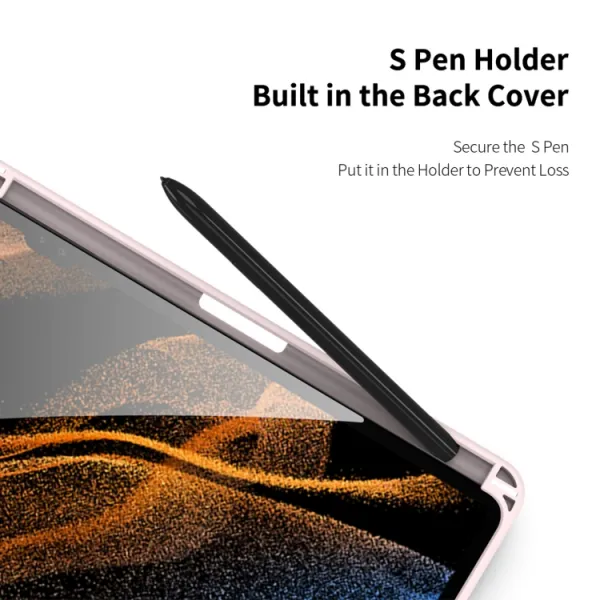 DUX TOBY Flipové puzdro Samsung Galaxy Tab S9 Ultra / Tab S10 Ultra ružové