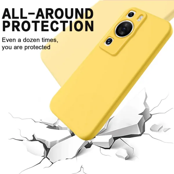 RUBBER Ochranný kryt pre Huawei P60 Pro žltý