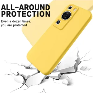RUBBER Ochranný kryt pre Huawei P60 Pro žltý