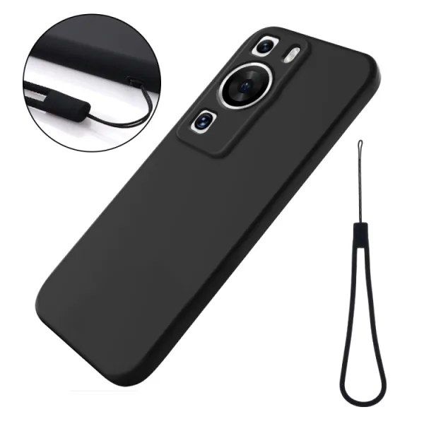 RUBBER Ochranný kryt pre Huawei P60 Pro čierny