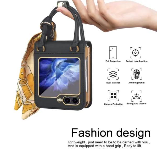 GKK HANDBAG Ochranný obal Samsung Galaxy Z Flip5 5G modrý