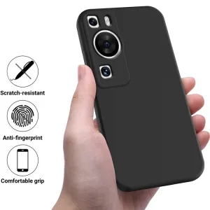 RUBBER Ochranný kryt pre Huawei P60 Pro čierny