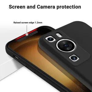 RUBBER Ochranný kryt pre Huawei P60 Pro čierny