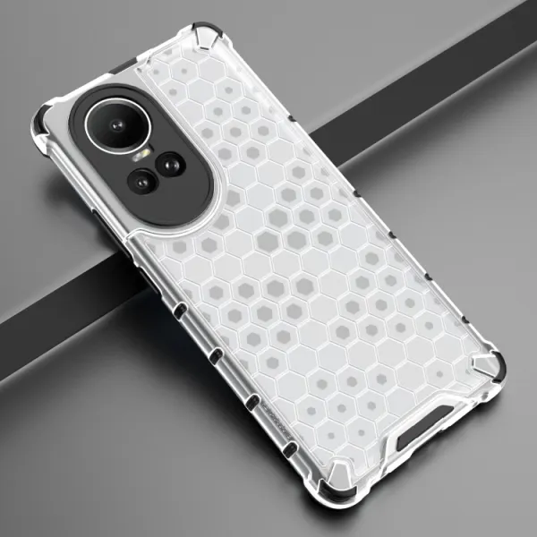 HONEYCOMB Ochranný kryt Oppo Reno10 5G / Reno10 Pro 5G biely