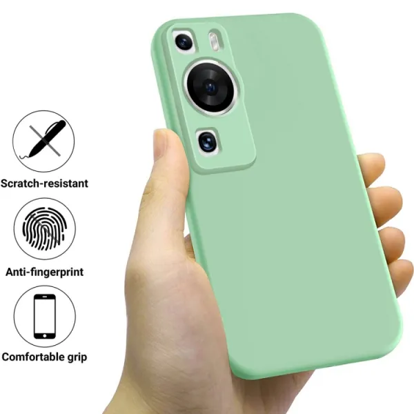 RUBBER Ochranný kryt pre Huawei P60 Pro zelený