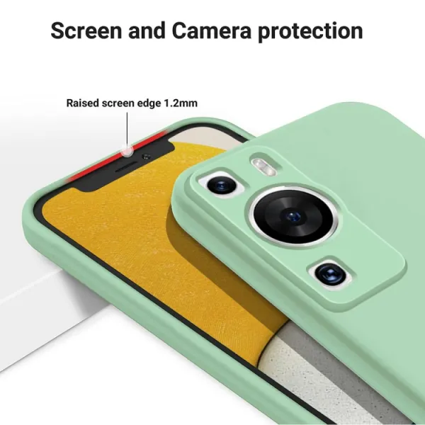 RUBBER Ochranný kryt pre Huawei P60 Pro zelený