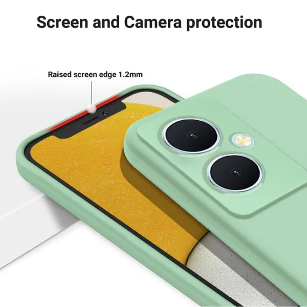 RUBBER Ochranný kryt pre Vivo V29 Lite 5G zelený