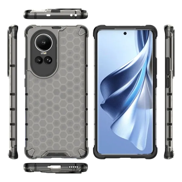 HONEYCOMB Ochranný kryt Oppo Reno10 5G / Reno10 Pro 5G čierny