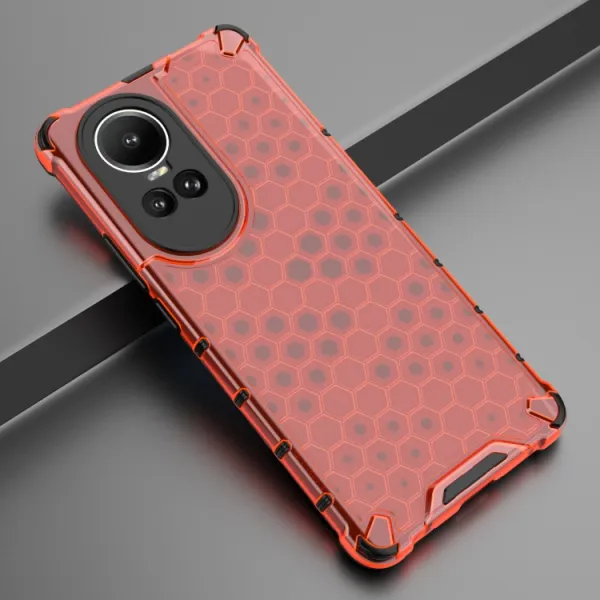 HONEYCOMB Ochranný kryt Oppo Reno10 5G / Reno10 Pro 5G červený