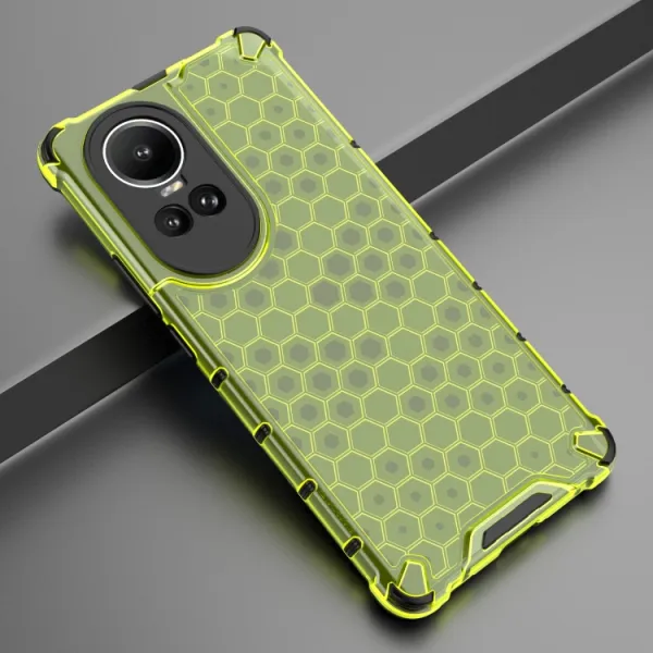 HONEYCOMB Ochranný kryt Oppo Reno10 5G / Reno10 Pro 5G zelený