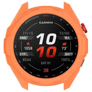 TPU HALF COVER Obal pre Garmin Approach S70 47mm oranžový