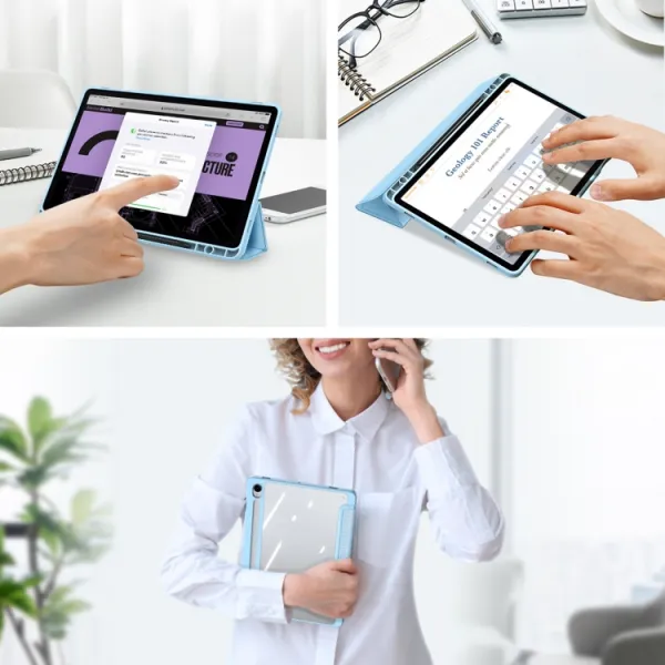 DUX TOBY Flipové puzdro pre Samsung Galaxy Tab S9 modré