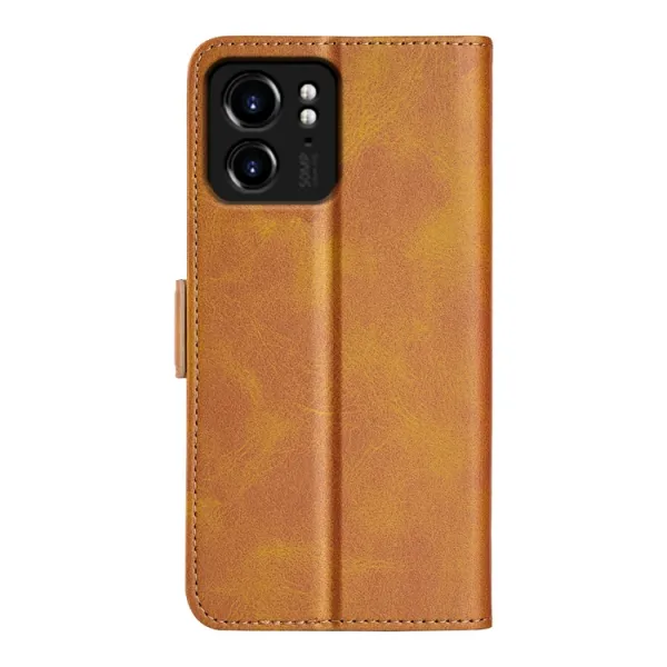 SIDE Peňaženkové puzdro pre Motorola Edge 40 svetlohnedé