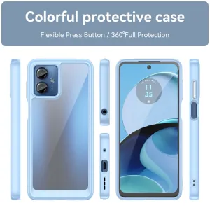 CRYSTAL Ochranný kryt pre Motorola Moto G14 modrý