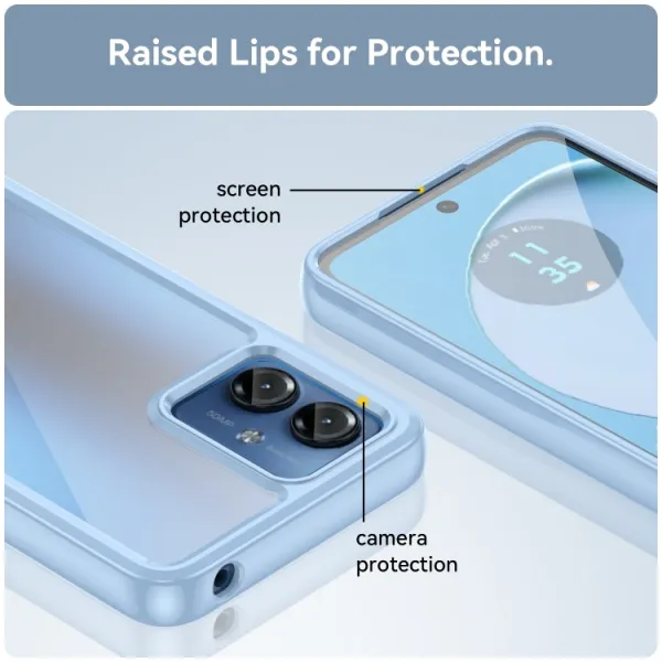 CRYSTAL Ochranný kryt pre Motorola Moto G14 modrý