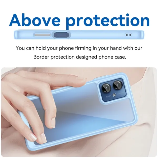 CRYSTAL Ochranný kryt pre Motorola Moto G14 modrý