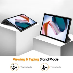LEATHER Zaklápací kryt pre Xiaomi Redmi Pad SE šedý