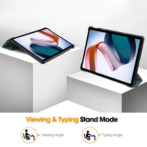 LEATHER Zaklápací kryt pre Xiaomi Redmi Pad SE zelený