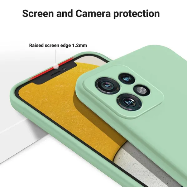 RUBBER Ochranný kryt pre Motorola Edge 40 Pro zelený