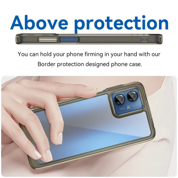 CRYSTAL Ochranný kryt pre Motorola Moto G14 šedý