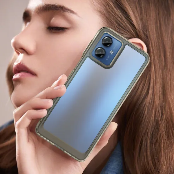 CRYSTAL Ochranný kryt pre Motorola Moto G14 šedý