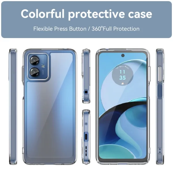 CRYSTAL Ochranný kryt pre Motorola Moto G14 priehľadný