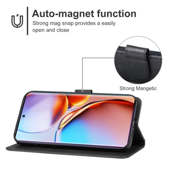 SMOOTH Peňaženkové puzdro pre Motorola Edge 40 Pro čierne