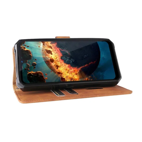 Peňaženkové puzdro pre Oukitel WP15 hnedé