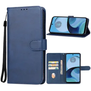 SMOOTH Peňaženkové puzdro pre Motorola Moto G14 modré