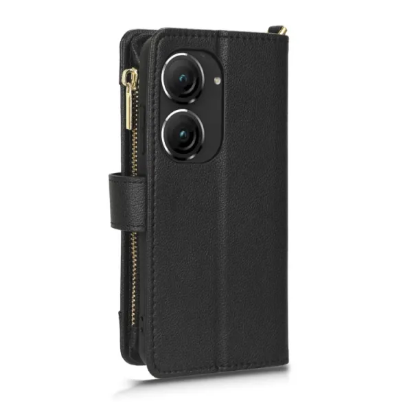ZIPO Peňaženkové puzdro pre Asus Zenfone 10 / Zenfone 9 čierne