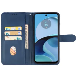 SMOOTH Peňaženkové puzdro pre Motorola Moto G14 modré