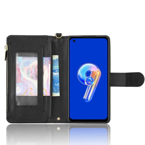 ZIPO Peňaženkové puzdro pre Asus Zenfone 10 / Zenfone 9 čierne
