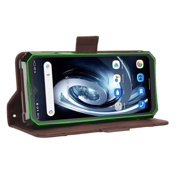SLOT Peňaženkový obal pre Blackview BV7100 hnedý