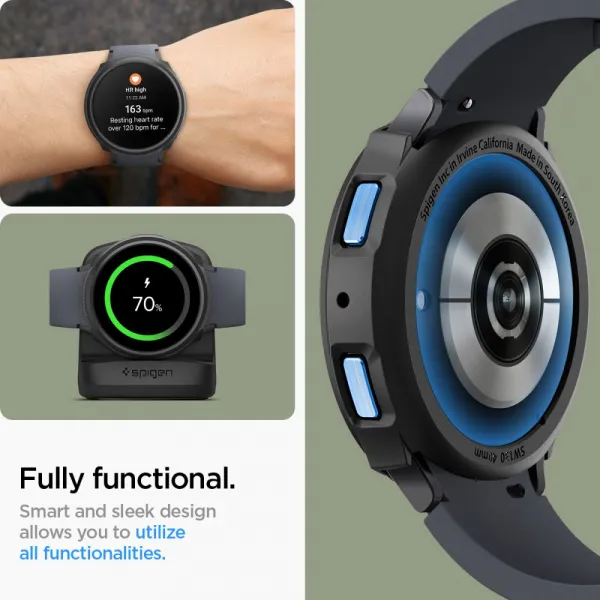SPIGEN LIQUID AIR Obal pre Samsung Galaxy Watch6 40mm MATTE BLACK
