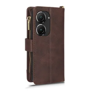 ZIPO Peňaženkové puzdro pre Asus Zenfone 10 / Zenfone 9 hnedé
